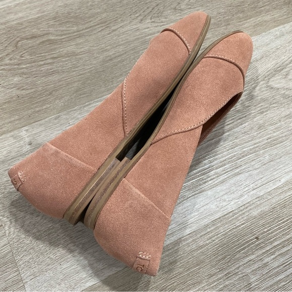 TOMS Jutti Neat Pink Suede Ballet Flats - Picture 8 of 11